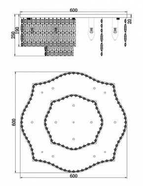 Потолочная люстра Maytoni Dune DIA005CL-10CH в Воткинске - votkinsk.mebel24.online | фото 2