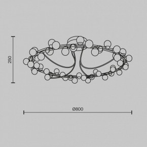 Потолочная люстра Maytoni Tessara MOD081CL-L48G3K в Воткинске - votkinsk.mebel24.online | фото 2