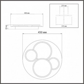 Потолочная люстра Sonex Pine 7734/60L в Воткинске - votkinsk.mebel24.online | фото 9