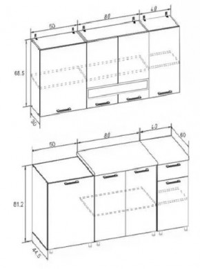 РИО-2 ЛДСП Кухонный гарнитур 1,7 м в Воткинске - votkinsk.mebel24.online | фото 7