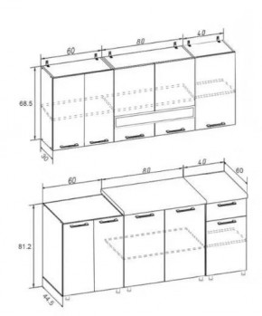 РИО-2 ЛДСП Кухонный гарнитур 1,8 м в Воткинске - votkinsk.mebel24.online | фото 7