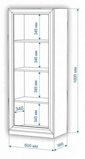 Шкаф для белья Нобиле ВтН-ФГД в Воткинске - votkinsk.mebel24.online | фото 2