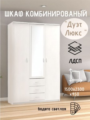 Шкаф комбинированный Дуэт Люкс с зеркалом в Воткинске - votkinsk.mebel24.online | фото 7
