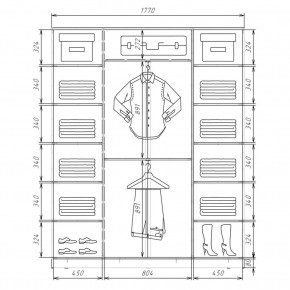 Шкаф-купе ХИТ 22-4-20/2-555 (420) в Воткинске - votkinsk.mebel24.online | фото 2