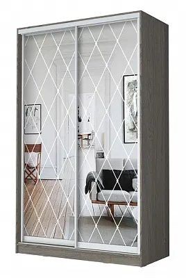 Шкаф-купе ХИТ 24-12/2-66 РОМБ БОЛЬШОЙ в Воткинске - votkinsk.mebel24.online | фото