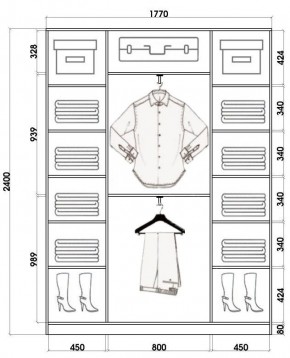 Шкаф-купе ХИТ 24-4-18/2-222 (420) в Воткинске - votkinsk.mebel24.online | фото 3
