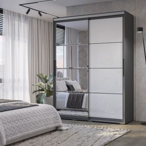Шкаф-купе Крафт-6 1.6 м ШКК-06 (графит) в Воткинске - votkinsk.mebel24.online | фото