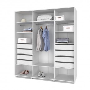 МАРТИН Шкаф-купе с зеркалами Анкор светлый (2400*600) в Воткинске - votkinsk.mebel24.online | фото 4