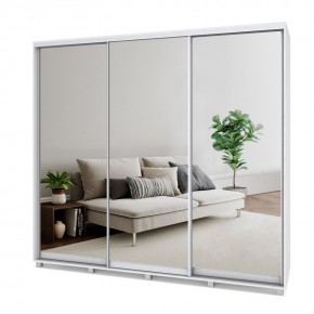 МАРТИН Шкаф-купе с зеркалами Анкор светлый (2400*600) М643 в Воткинске - votkinsk.mebel24.online | фото