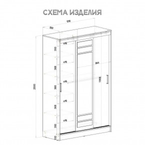 Шкаф-купе Тео ШКК-02 (крафт/белый) в Воткинске - votkinsk.mebel24.online | фото 5