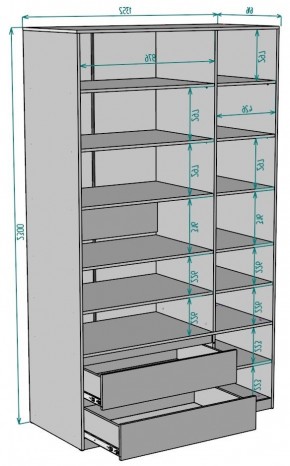 Шкаф Мальта H219 в Воткинске - votkinsk.mebel24.online | фото 2