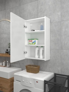 Шкаф навесной для ванной MH7-MA 450х750 (Белый-М 10.1.1) Белый глянец в Воткинске - votkinsk.mebel24.online | фото 3