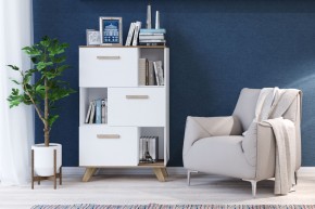 Шкаф низкий с нишами Вега Скандинавия в Воткинске - votkinsk.mebel24.online | фото 4