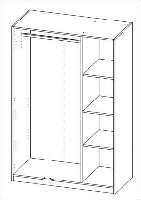 Шкаф ОРИОН трехдверный, цвет Дуб Венге в Воткинске - votkinsk.mebel24.online | фото 3