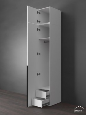 Шкаф с антресолью Linnea MHR-1A-3 2450х400х510 (Белый-М 11.1.1) в Воткинске - votkinsk.mebel24.online | фото 6