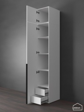 Шкаф с антресолью Linnea MHR-1A-4 2450х400х510 (Белый-М 11.1.2) в Воткинске - votkinsk.mebel24.online | фото 5