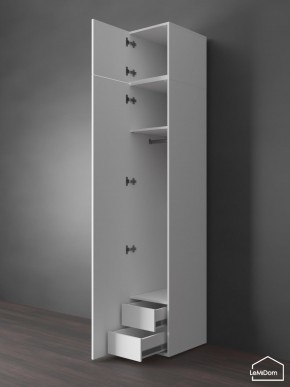 Шкаф с антресолью Linnea MHR-1POA-3 2450х400х510 (Белый-М 11.1.2) в Воткинске - votkinsk.mebel24.online | фото 6