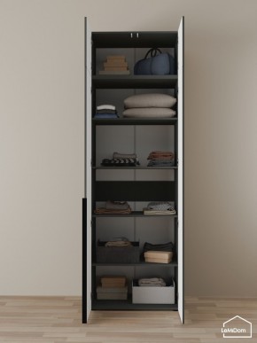 Шкаф с антресолью Linnea MHR-2A-2 2450х800х510 (Графит-М 11.1.25) в Воткинске - votkinsk.mebel24.online | фото 4