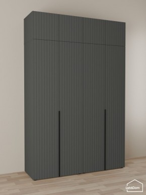 Шкаф с антресолью Linnea MHR-4A-1 2450х1600х510 (Графит-М 11.1.25) в Воткинске - votkinsk.mebel24.online | фото 1
