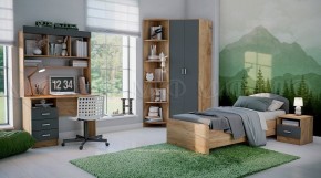 МАРТИНА Шкаф угловой (Графит/Дуб крафт) в Воткинске - votkinsk.mebel24.online | фото 3