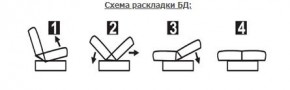 СОФИЯ ЛЮКС Диван БД (пруж.блок) в Воткинске - votkinsk.mebel24.online | фото 6