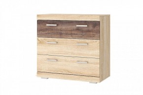 СОНАТА КС-900 Комод 3ящ. (дуб сонома/дуб сакраменто) в Воткинске - votkinsk.mebel24.online | фото