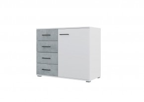 Спальный гарнитур NOVA (модульный) белый/бетон в Воткинске - votkinsk.mebel24.online | фото 7