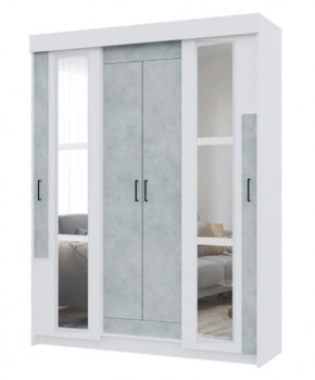 Спальный гарнитур VICTOR (модульный) Белый-Бетон в Воткинске - votkinsk.mebel24.online | фото 12