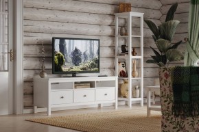 Стеллаж 420 Кантри, массив сосны, цвет белый в Воткинске - votkinsk.mebel24.online | фото 4