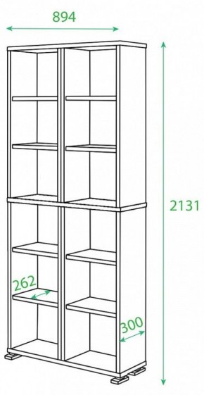 Стеллаж Домино нельсон ПУ-30-1 в Воткинске - votkinsk.mebel24.online | фото 2