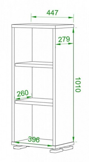 Стеллаж Домино ПУ-10-1 в Воткинске - votkinsk.mebel24.online | фото 2