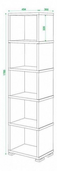 Стеллаж Домино СБ-15/5 в Воткинске - votkinsk.mebel24.online | фото 2