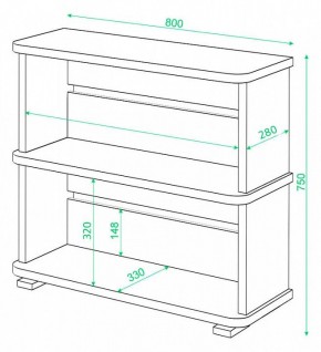 Стеллаж Домино СБ-25/2 в Воткинске - votkinsk.mebel24.online | фото 3