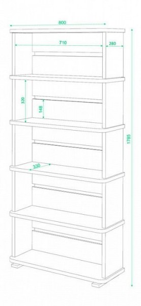 Стеллаж Домино СБ-25/5 в Воткинске - votkinsk.mebel24.online | фото 2