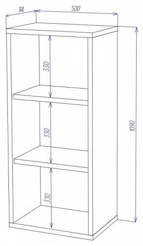 Стеллаж Домино СУ(ш1в1) в Воткинске - votkinsk.mebel24.online | фото 2