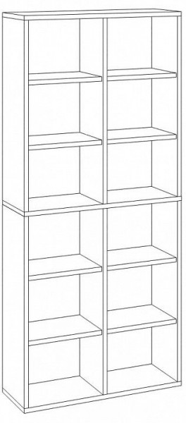 Стеллаж Домино СУ(ш2в2) в Воткинске - votkinsk.mebel24.online | фото 3