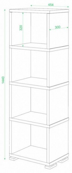 Стеллаж-колонка Домино СБ-15/4 в Воткинске - votkinsk.mebel24.online | фото 2