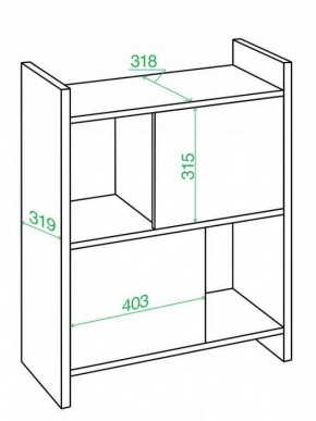 Стеллаж комбинированный Домино Лайт СТЛ-3Н в Воткинске - votkinsk.mebel24.online | фото 2