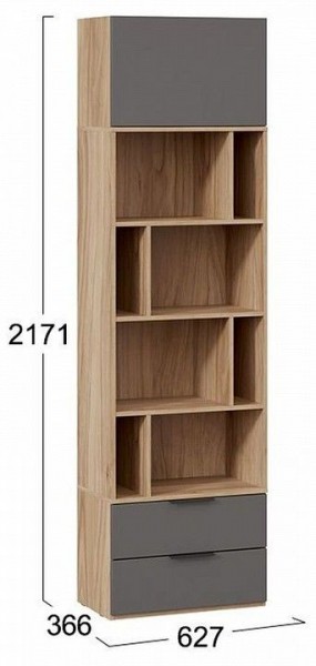 Стеллаж комбинированный Порто Исп. 2 ТД-393.07.20 в Воткинске - votkinsk.mebel24.online | фото 5