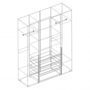 СТИЛ Шкаф 4-ств с 3 ящиками в Воткинске - votkinsk.mebel24.online | фото 2