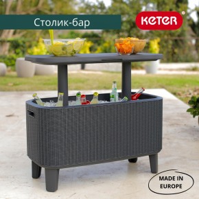 Стол Беви Бар (Bevy Bar Large Cool Bar), графит в Воткинске - votkinsk.mebel24.online | фото 1