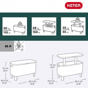 Стол Беви Бар (Bevy Bar Large Cool Bar), коричневый в Воткинске - votkinsk.mebel24.online | фото 2