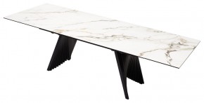 Стол IVAR 180 MARBLES KL-188 Контрастный мрамор, итальянская керамика, ®DISAUR в Воткинске - votkinsk.mebel24.online | фото 5