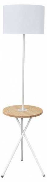 Стол журнальный с торшером Arte Lamp Combo A2070PN-1WH в Воткинске - votkinsk.mebel24.online | фото