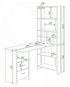 Стол компьютерный Домино Lite СТЛ-ОВ+С120Прям+ТЯЛ в Воткинске - votkinsk.mebel24.online | фото 2