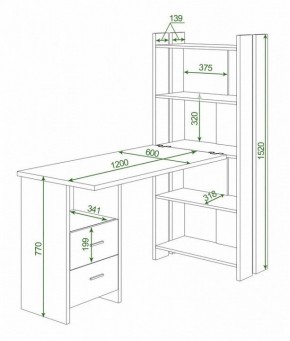 Стол компьютерный Домино Lite СТЛ-ОВ+С120Прям+ТЯЛ в Воткинске - votkinsk.mebel24.online | фото 2