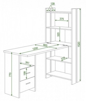 Стол компьютерный Домино Lite СТЛ-ОВ+С120Р в Воткинске - votkinsk.mebel24.online | фото 2