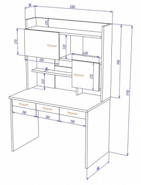 Стол компьютерный Домино Нельсон СП-33 в Воткинске - votkinsk.mebel24.online | фото 2