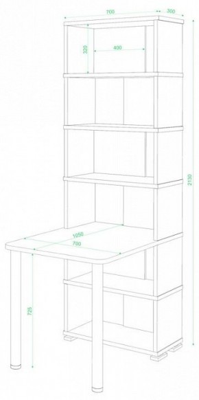 Стол компьютерный Домино СБ-10М/6 в Воткинске - votkinsk.mebel24.online | фото 2