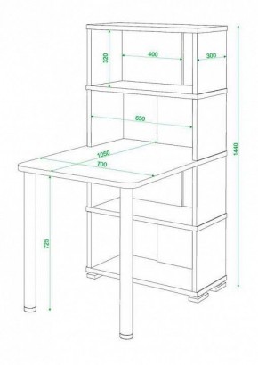 Стол компьютерный Домино СБ-10М4 в Воткинске - votkinsk.mebel24.online | фото 3